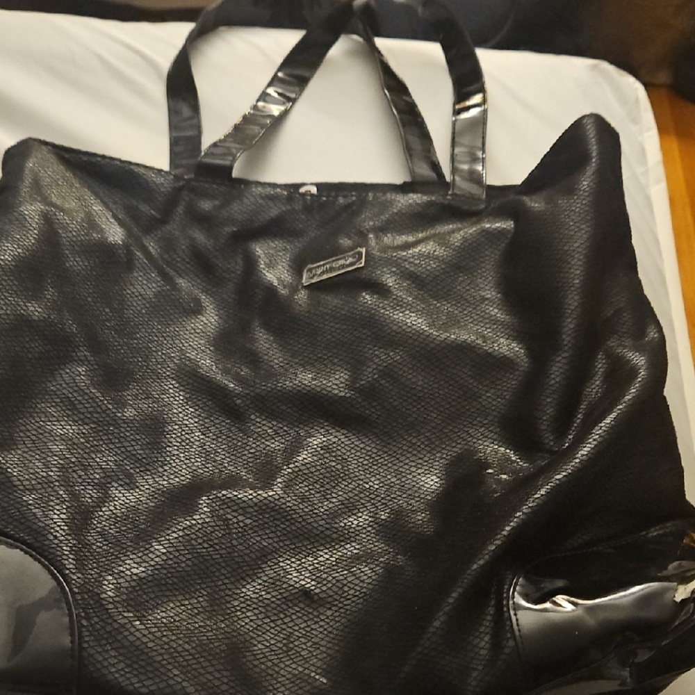 Jimmy Choo Black Textured Bag